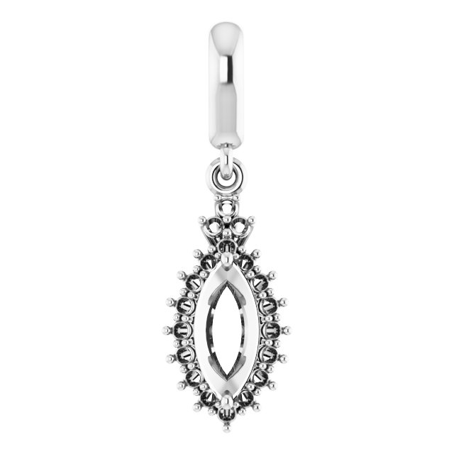 Accented Halo-Style Pendant