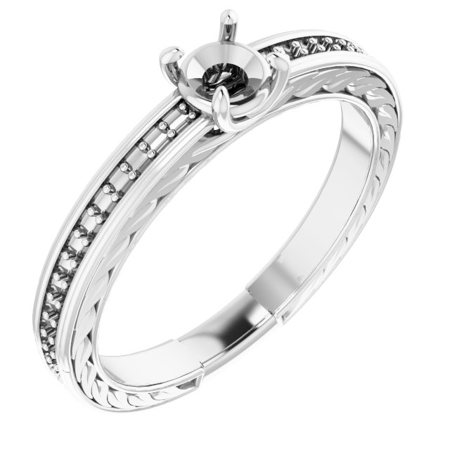 Accented Engagement Ring