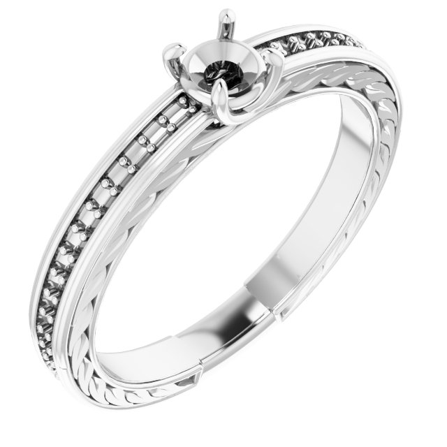 Accented Engagement Ring