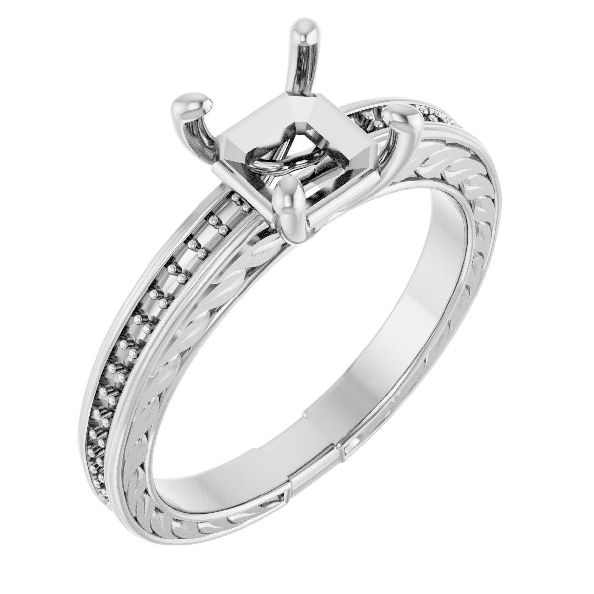 Accented Engagement Ring