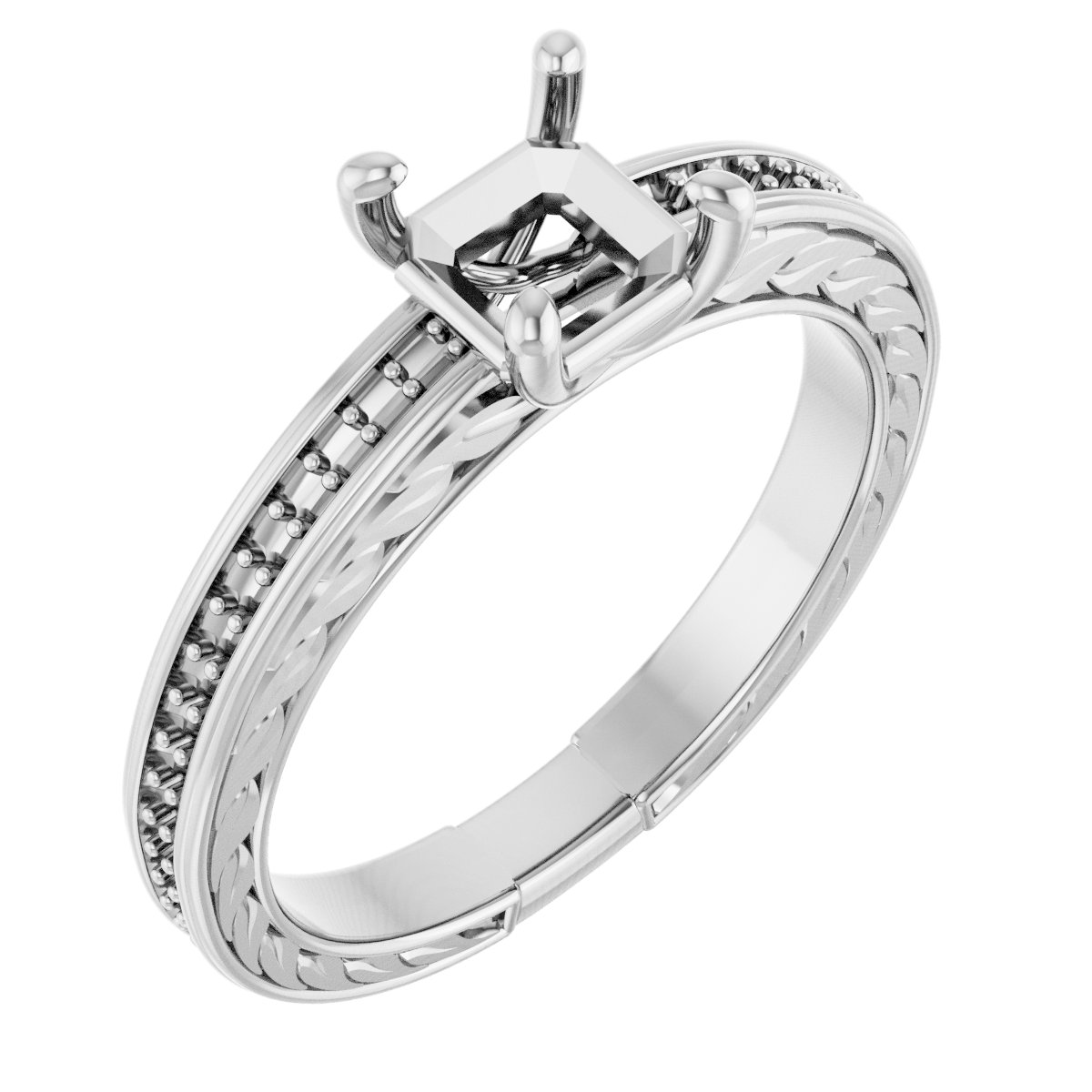 Accented Engagement Ring