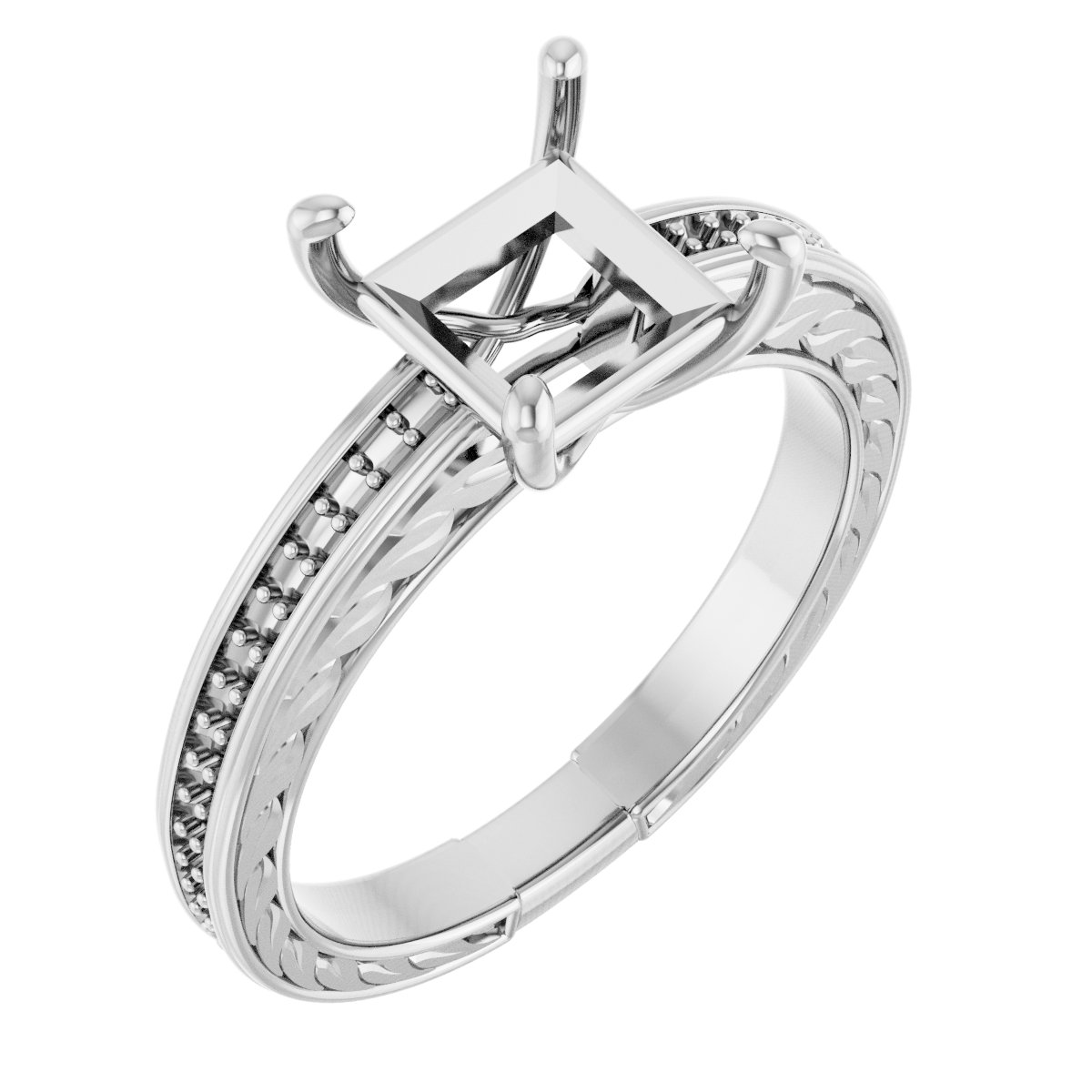 Accented Engagement Ring
