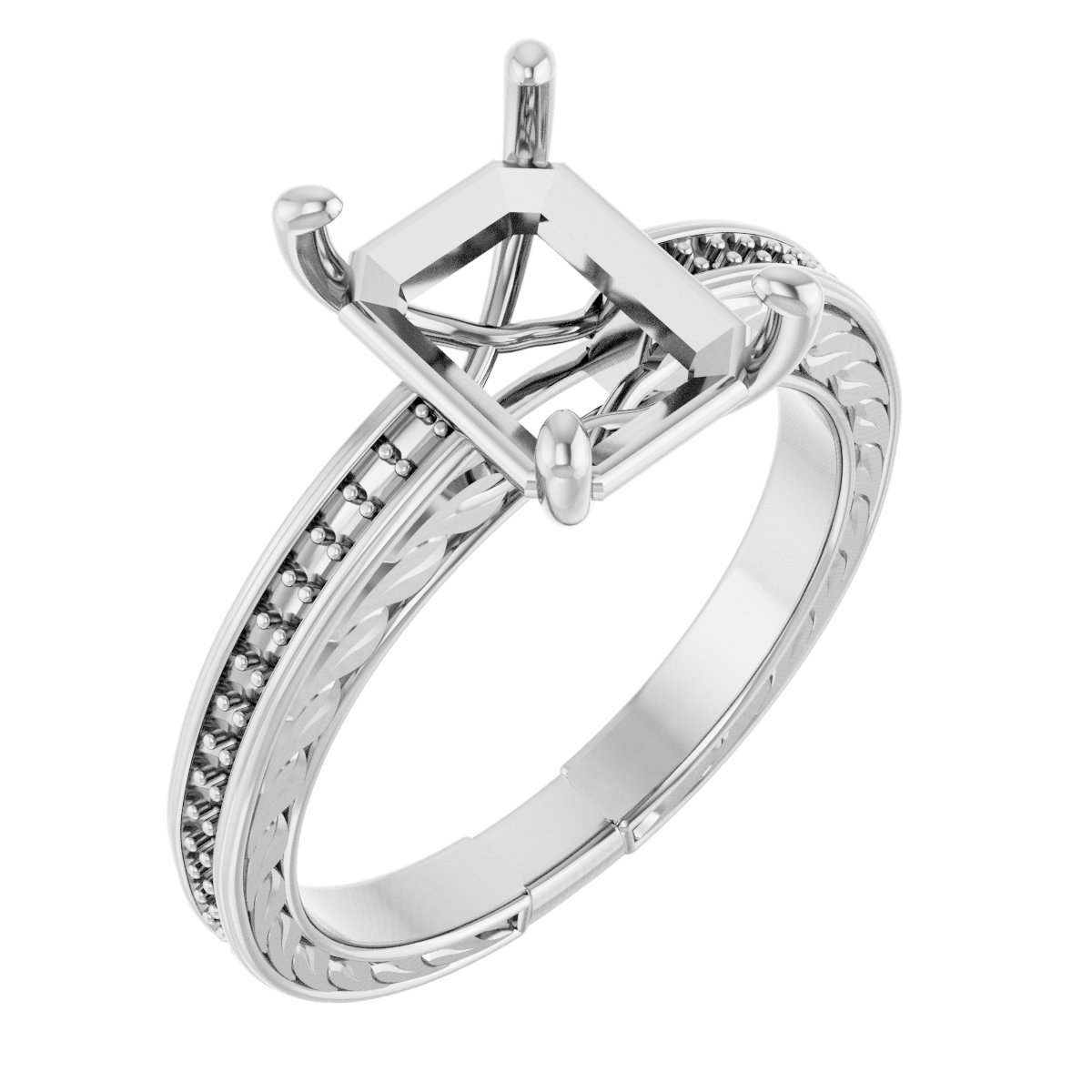 Accented Engagement Ring
