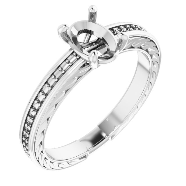 Accented Engagement Ring