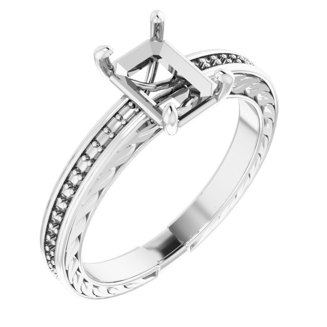 Accented Engagement Ring