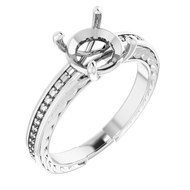 Accented Engagement Ring