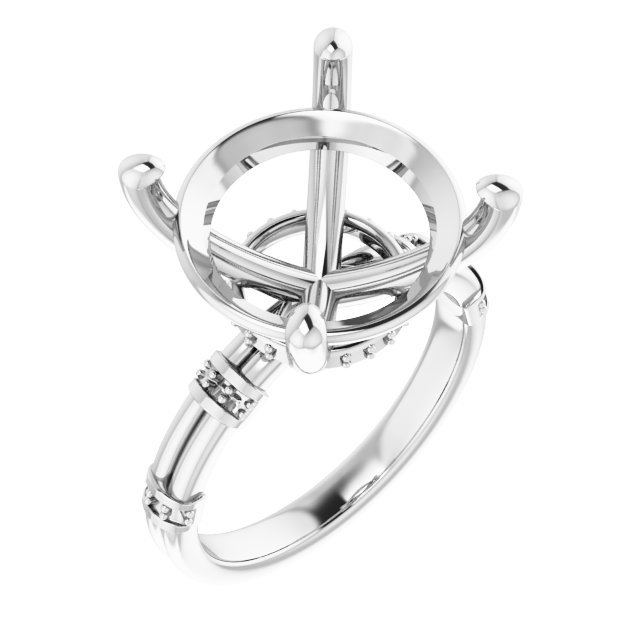 Accented Engagement Ring