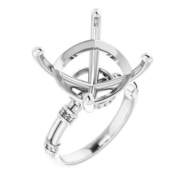 Accented Engagement Ring