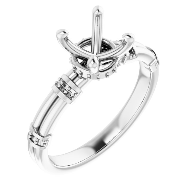 Accented Engagement Ring