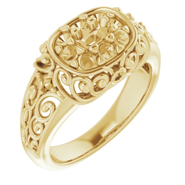 14k Yellow Gold