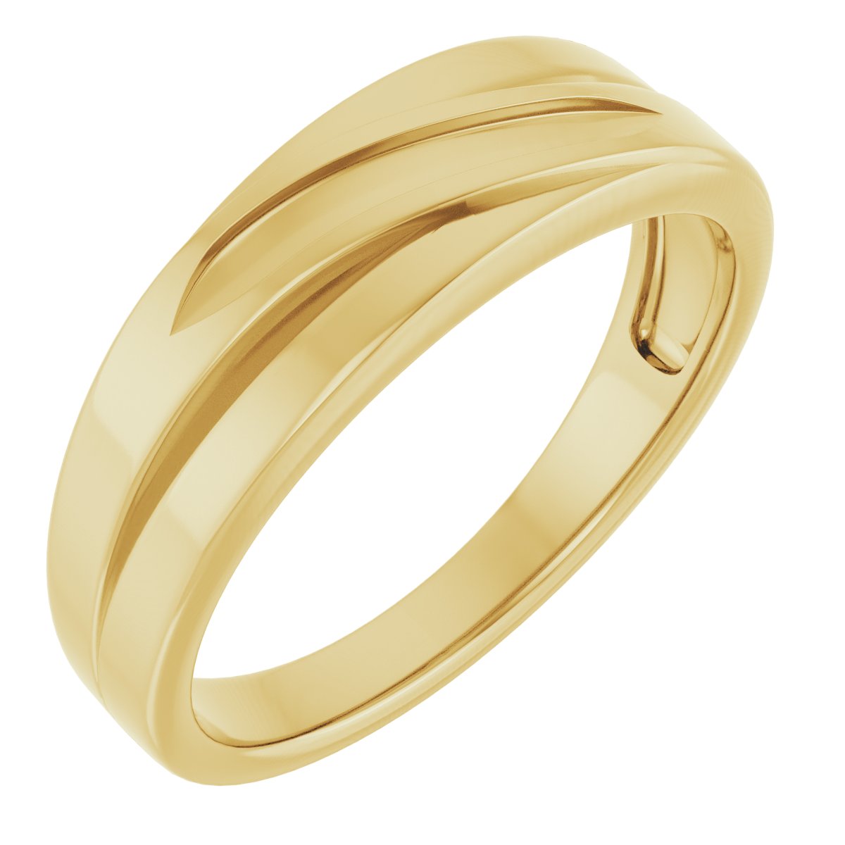 14K Yellow 1/6 CTW Natural Diamond Band