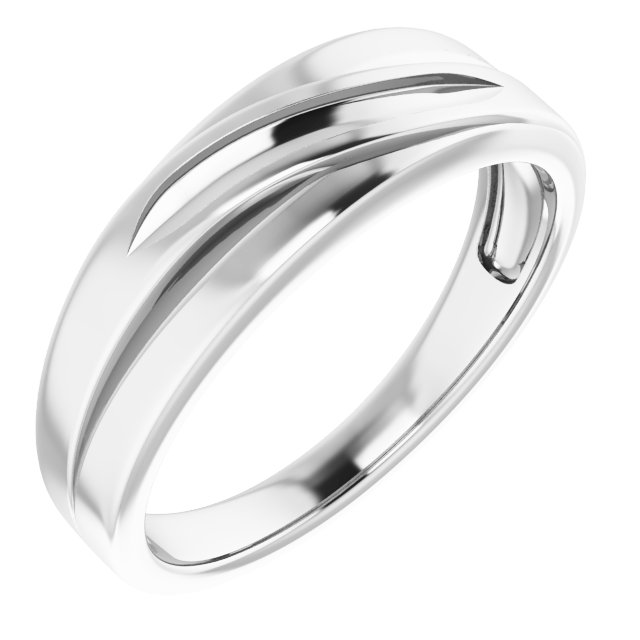 Platinum 1/4 CTW Natural Diamond Band