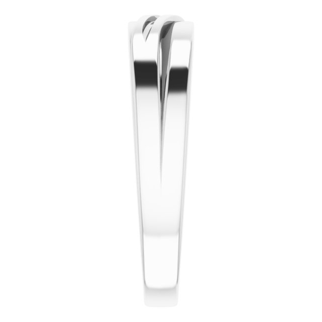 1.3 mm Round Wedding Band Mounting view 4