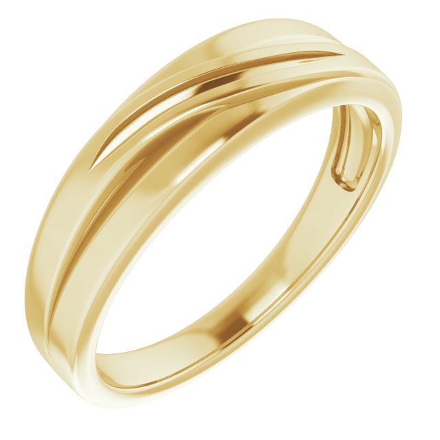Accented Stepped-Edge Tapered Band