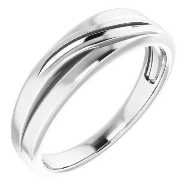Accented Stepped-Edge Tapered Band