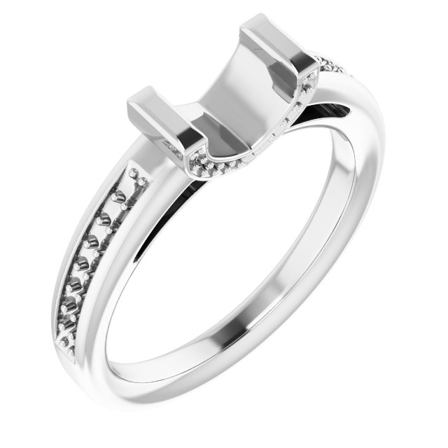 Bar-Set Accented Engagement Ring