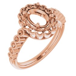 Bezel-Set Halo-Style Ring