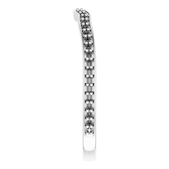 Band Mounting for 9 mm Asscher Ring view 4