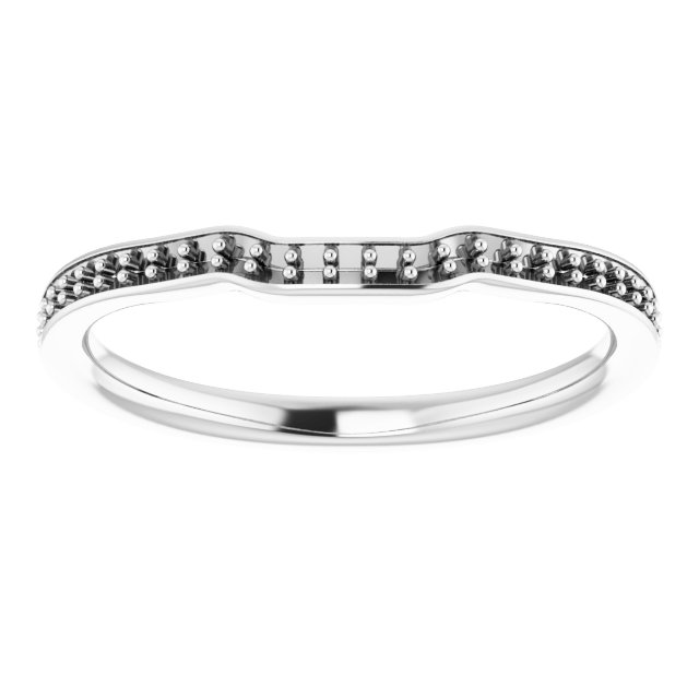 Band Mounting for 9 mm Asscher Ring view 3