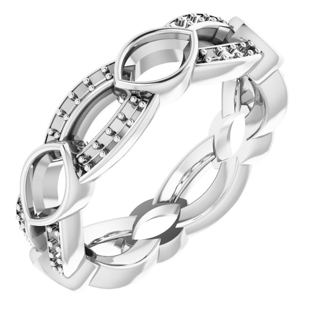 Infinity-Inspired Eternity Band