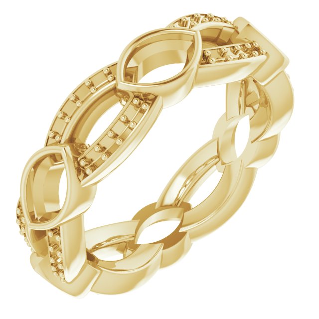Infinity-Inspired Eternity Band