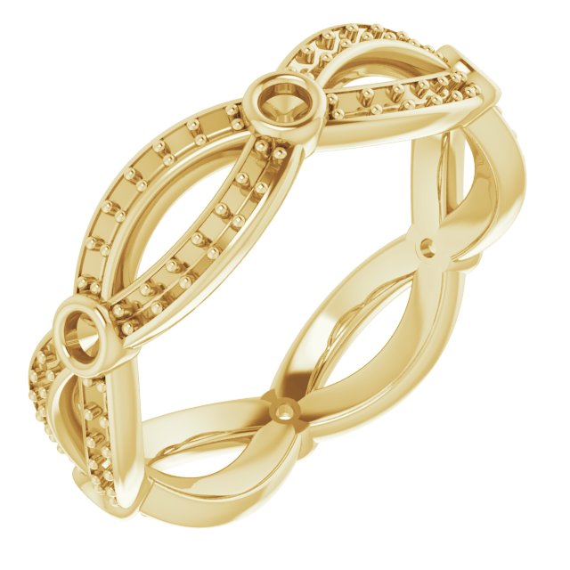Infinity-Inspired Eternity Band