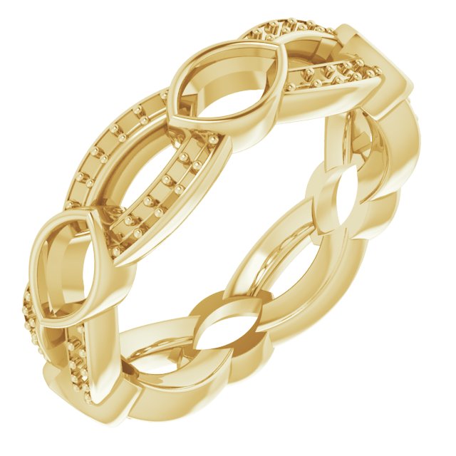 Infinity-Inspired Eternity Band