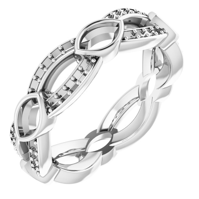 Infinity-Inspired Eternity Band