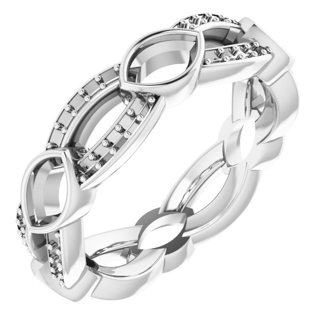 Infinity-Inspired Eternity Band