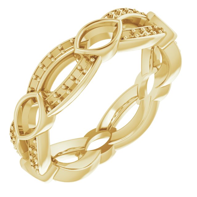 Infinity-Inspired Eternity Band