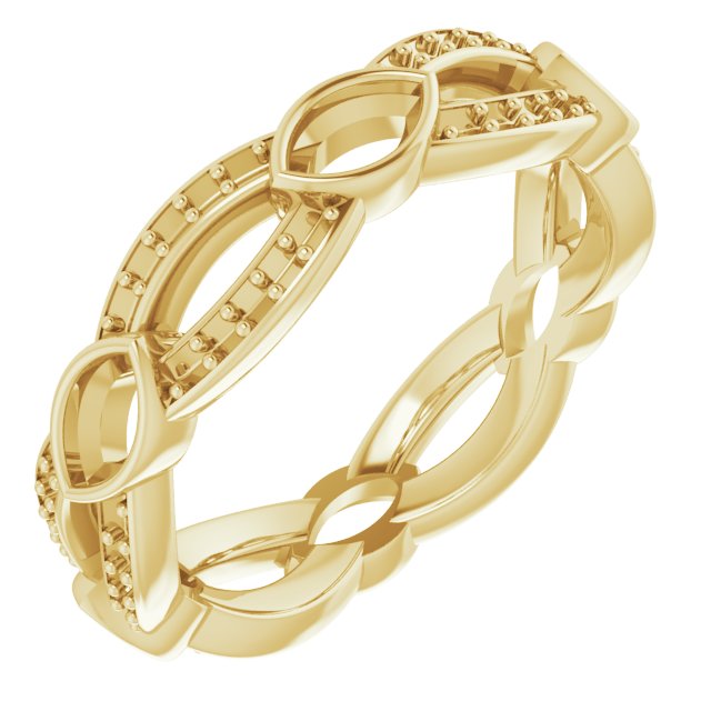 Infinity-Inspired Eternity Band