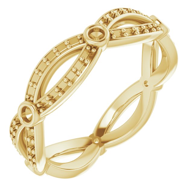 Infinity-Inspired Eternity Band