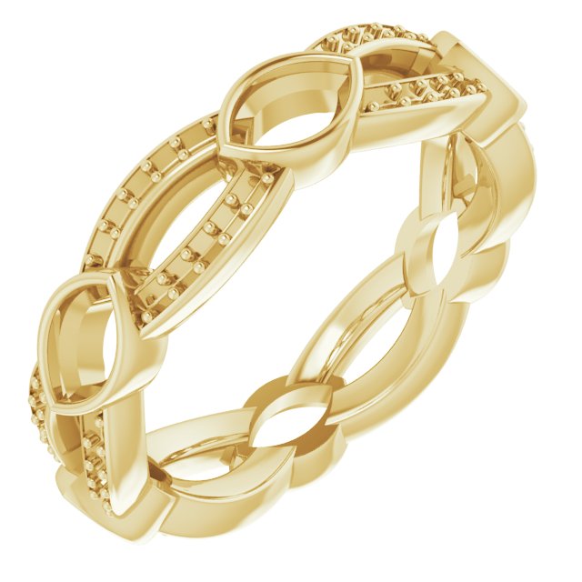 Infinity-Inspired Eternity Band