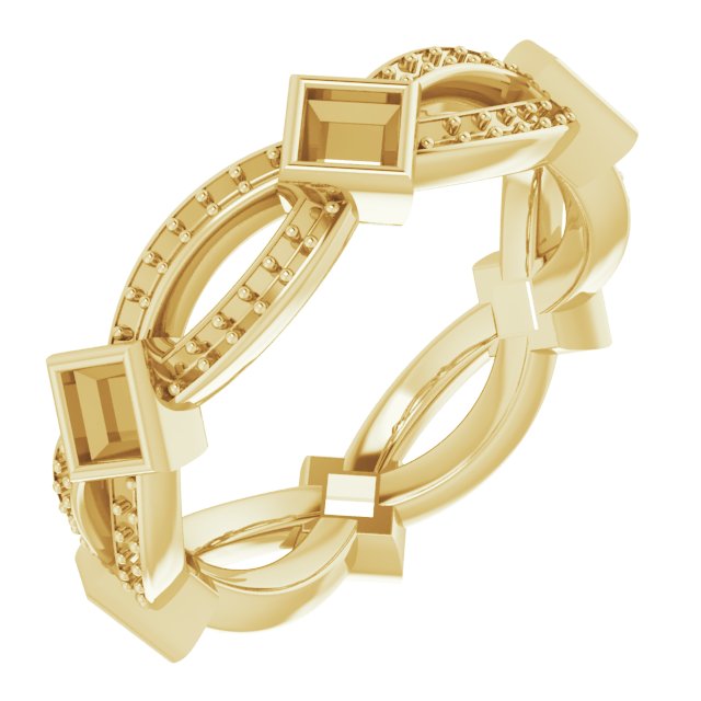 Infinity-Inspired Eternity Band