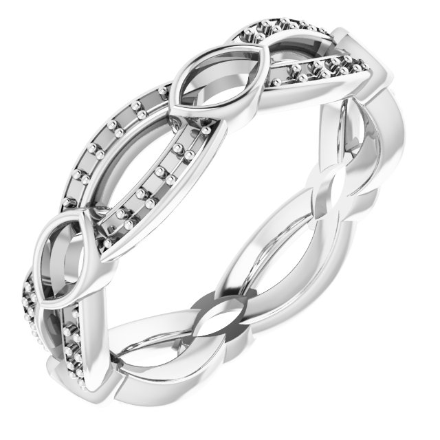Infinity-Inspired Eternity Band