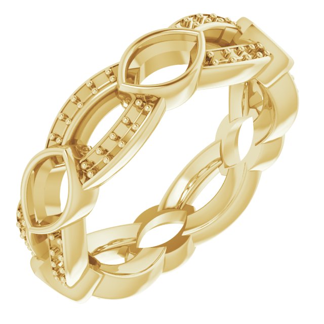 Infinity-Inspired Eternity Band