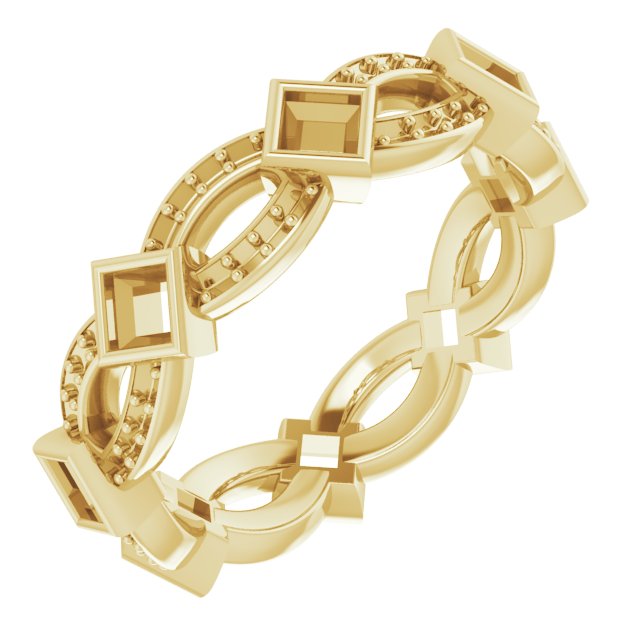 Infinity-Inspired Eternity Band