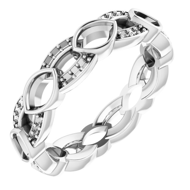 Infinity-Inspired Eternity Band