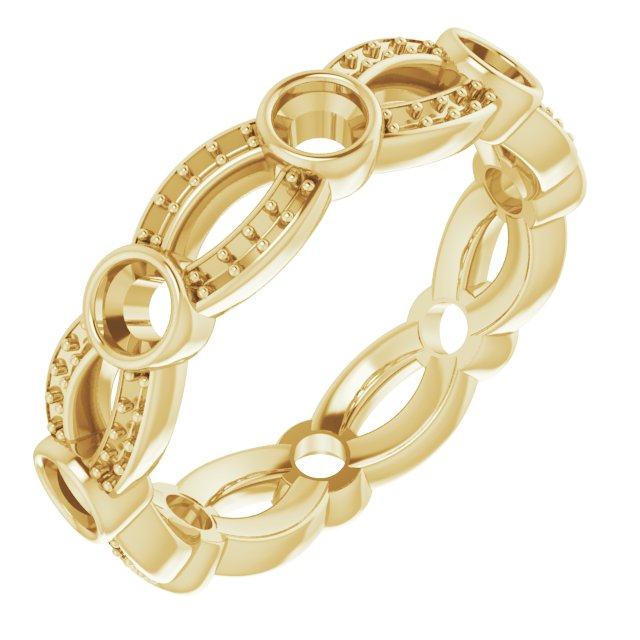 Infinity-Inspired Eternity Band