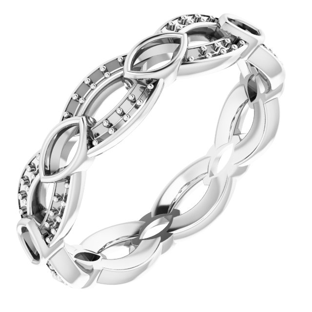 Infinity-Inspired Eternity Band
