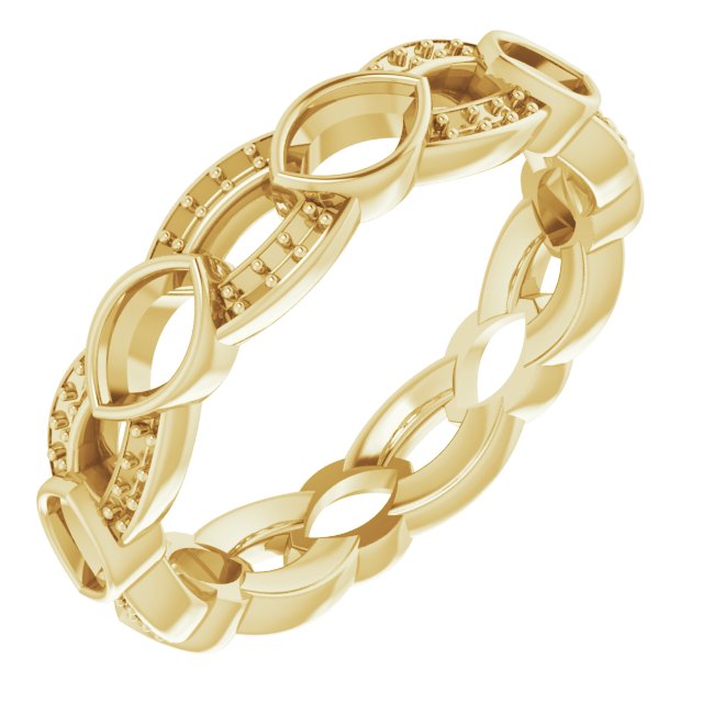 Infinity-Inspired Eternity Band
