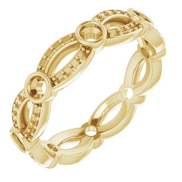 Infinity-Inspired Eternity Band