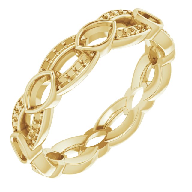 Infinity-Inspired Eternity Band