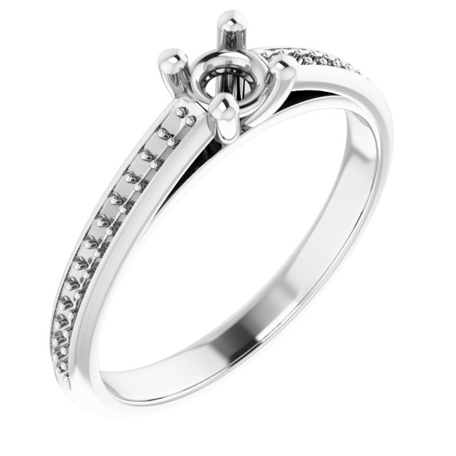 Accented Engagement Ring