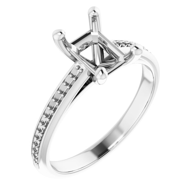 Accented Engagement Ring