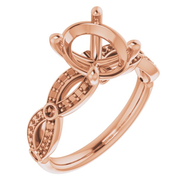 14 K Rose Gold Other Engagement Ring