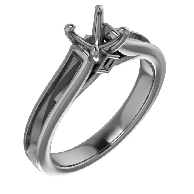10 mm Square Engagement Ring Mounting