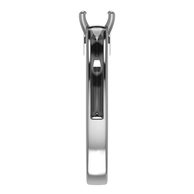 10 mm Square Engagement Ring Mounting view 4