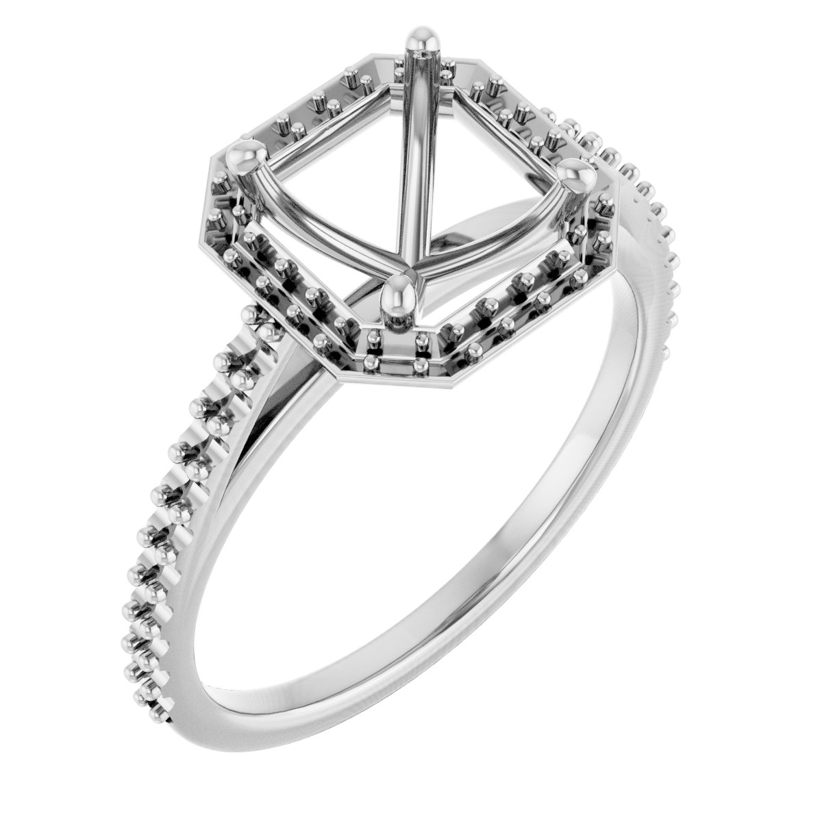 Halo-Style Engagement Ring