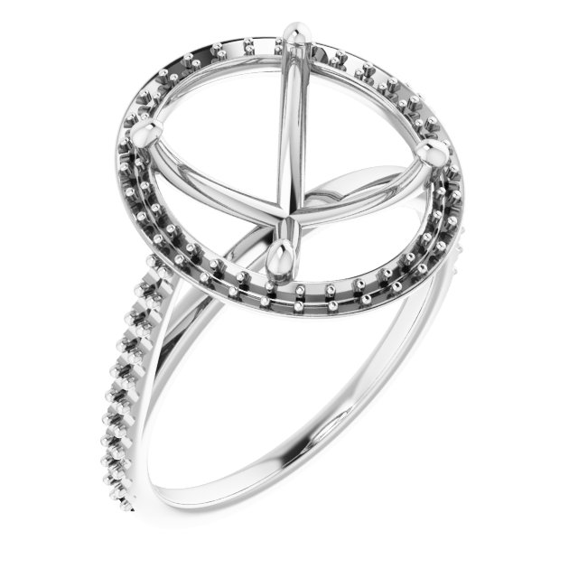 Halo-Style Engagement Ring
